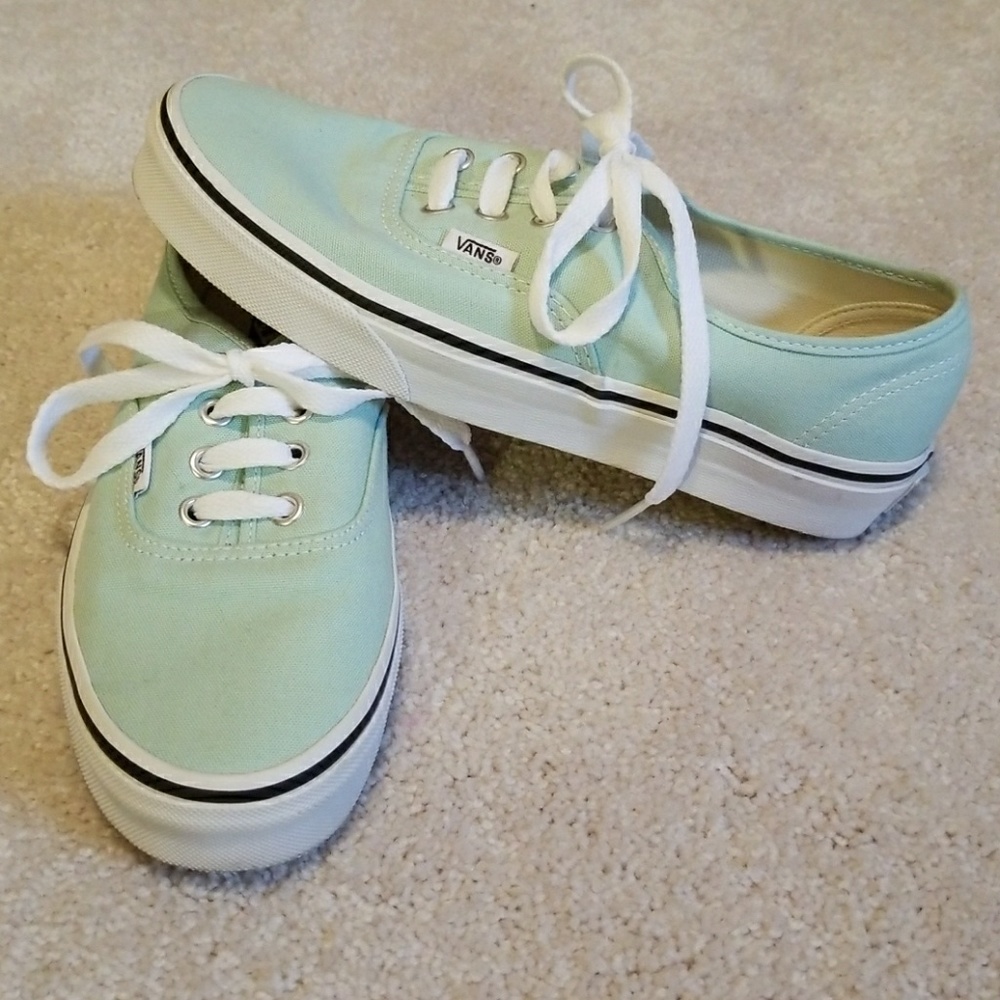 Vans size 7.5 womens 6 Mens Mint Shoe